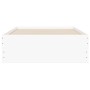 Cama con cajones madera de ingeniería blanco 100x200 cm de , Camas y somieres - Ref: Foro24-3207287, Precio: 136,83 €, Descue...