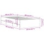 Cama con cajones madera de ingeniería blanco 100x200 cm de , Camas y somieres - Ref: Foro24-3207287, Precio: 136,83 €, Descue...