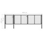 Puerta de jardín de acero gris antracita 400x75 cm de vidaXL, Puertas de jardín - Ref: Foro24-144328, Precio: 368,31 €, Descu...
