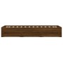 Cama con cajones madera de ingeniería marrón roble 100x200 cm de , Camas y somieres - Ref: Foro24-3207293, Precio: 138,87 €, ...