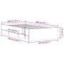 Cama con cajones madera de ingeniería marrón roble 100x200 cm de , Camas y somieres - Ref: Foro24-3207293, Precio: 136,29 €, ...
