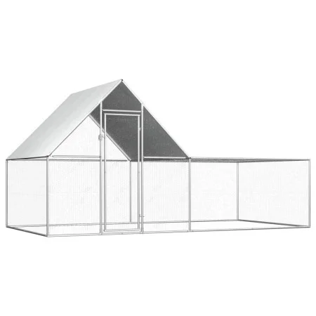 Gallinero acero galvanizado 4x2x2 m de vidaXL, Jaulas y habitáculos para animales pequeños - Ref: Foro24-144556, Precio: 251,...