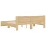 Sonoma oak bed frame with headboard 160x200 cm by , Beds and slatted bases - Ref: Foro24-3207471, Price: 174,52 €, Discount: %