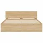 Estructura de cama con cabecero roble Sonoma 150x200 cm de , Camas y somieres - Ref: Foro24-3207478, Precio: 140,02 €, Descue...