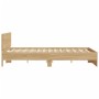 Estructura de cama con cabecero roble Sonoma 150x200 cm de , Camas y somieres - Ref: Foro24-3207478, Precio: 141,58 €, Descue...
