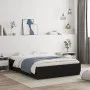 Black engineered wood bed with drawers 120x190 cm by , Beds and slatted bases - Ref: Foro24-3207316, Price: 198,96 €, Discoun...