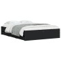 Cama con cajones madera de ingeniería negro 120x190 cm de , Camas y somieres - Ref: Foro24-3207316, Precio: 202,82 €, Descuen...