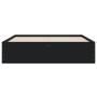 Cama con cajones madera de ingeniería negro 120x190 cm de , Camas y somieres - Ref: Foro24-3207316, Precio: 202,82 €, Descuen...