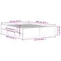 Black engineered wood bed with drawers 120x190 cm by , Beds and slatted bases - Ref: Foro24-3207316, Price: 198,96 €, Discoun...