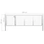 Silbernes Gartentor aus Stahl, 350 x 100 cm von vidaXL, Gartentore - Ref: Foro24-144341, Preis: 383,80 €, Rabatt: %