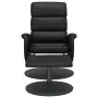 Sillón reclinable con reposapiés cuero sintético negro de , Sillones - Ref: Foro24-356722, Precio: 172,36 €, Descuento: %