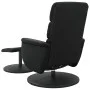 Sillón reclinable con reposapiés cuero sintético negro de , Sillones - Ref: Foro24-356722, Precio: 172,36 €, Descuento: %