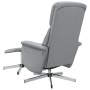 Sillón reclinable de masaje con reposapiés tela gris claro de , Sillones - Ref: Foro24-356678, Precio: 143,70 €, Descuento: %