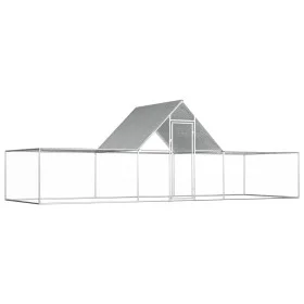 Gallinero acero galvanizado 6x2x2 m de vidaXL, Jaulas y habitáculos para animales pequeños - Ref: Foro24-144562, Precio: 208,...