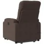 Sillón masaje eléctrico reclinable elevable tela marrón de , Sillones - Ref: Foro24-3204949, Precio: 364,72 €, Descuento: %