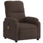 Sillón reclinable de masaje eléctrico tela de microfibra marrón de , Sillones - Ref: Foro24-3204921, Precio: 280,50 €, Descue...