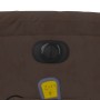 Sillón reclinable de masaje eléctrico tela de microfibra marrón de , Sillones - Ref: Foro24-3204921, Precio: 280,50 €, Descue...