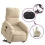 Hebbarer Massage-Liegestuhl aus cremefarbenem Mikrofaserstoff von , Sessel - Ref: Foro24-3204940, Preis: 334,79 €, Rabatt: %