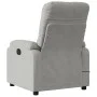Sillón reclinable masaje eléctrico tela microfibra gris claro de , Sillones - Ref: Foro24-3204923, Precio: 280,48 €, Descuent...