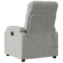 Sillón reclinable masaje eléctrico tela microfibra gris claro de , Sillones - Ref: Foro24-3204923, Precio: 293,22 €, Descuent...