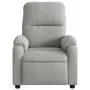 Sillón reclinable masaje eléctrico tela microfibra gris claro de , Sillones - Ref: Foro24-3204923, Precio: 280,48 €, Descuent...