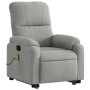 Sillón reclinable de masaje elevable tela microfibra gris claro de , Sillones - Ref: Foro24-3204937, Precio: 312,65 €, Descue...