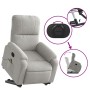 Sillón reclinable de masaje elevable tela microfibra gris claro de , Sillones - Ref: Foro24-3204937, Precio: 312,65 €, Descue...