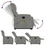 Hebbarer Massagesessel aus hellgrauem Mikrofaserstoff von , Sessel - Ref: Foro24-3204937, Preis: 315,57 €, Rabatt: %