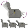 Sillón reclinable de masaje elevable tela microfibra gris claro de , Sillones - Ref: Foro24-3204937, Precio: 312,65 €, Descue...