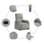 Sillón reclinable de masaje elevable tela microfibra gris claro de , Sillones - Ref: Foro24-3204937, Precio: 312,65 €, Descue...