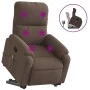 Sillón reclinable de masaje elevable tela de microfibra marrón de , Sillones - Ref: Foro24-3204935, Precio: 318,65 €, Descuen...