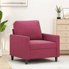Red velvet armchair 60 cm by , Sofas - Ref: Foro24-359183, Price: 135,01 €, Discount: %