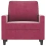 Red velvet armchair 60 cm by , Sofas - Ref: Foro24-359183, Price: 135,01 €, Discount: %