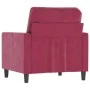 Red velvet armchair 60 cm by , Sofas - Ref: Foro24-359183, Price: 135,01 €, Discount: %