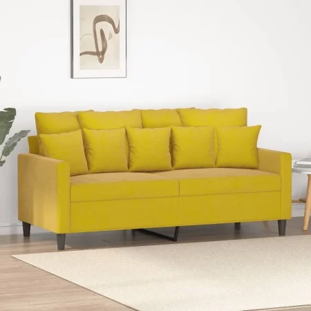 Sofá de 2 plazas terciopelo amarillo 140 cm de , Sofás - Ref: Foro24-359309, Precio: 199,38 €, Descuento: %