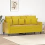 Sofá de 2 plazas terciopelo amarillo 140 cm de , Sofás - Ref: Foro24-359309, Precio: 199,38 €, Descuento: %