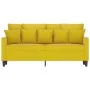 Sofá de 2 plazas terciopelo amarillo 140 cm de , Sofás - Ref: Foro24-359309, Precio: 199,38 €, Descuento: %