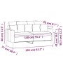 Sofá de 2 plazas terciopelo amarillo 140 cm de , Sofás - Ref: Foro24-359309, Precio: 207,22 €, Descuento: %