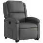 Sillón reclinable elevable cuero auténtico gris de , Sillones - Ref: Foro24-3204265, Precio: 383,19 €, Descuento: %