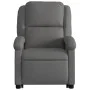 Grauer, hochklappbarer Relaxsessel aus echtem Leder von , Sessel - Ref: Foro24-3204265, Preis: 383,19 €, Rabatt: %