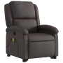 Sillón reclinable masaje elevable cuero auténtico marrón oscuro de , Sillones - Ref: Foro24-3204267, Precio: 413,64 €, Descue...