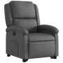 Sillón reclinable eléctrico elevable cuero auténtico gris de , Sillones - Ref: Foro24-3204273, Precio: 411,90 €, Descuento: %