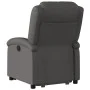 Sillón reclinable eléctrico elevable cuero auténtico gris de , Sillones - Ref: Foro24-3204273, Precio: 431,92 €, Descuento: %