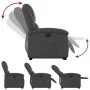 Sillón reclinable eléctrico elevable cuero auténtico gris de , Sillones - Ref: Foro24-3204273, Precio: 431,92 €, Descuento: %