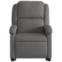 Sillón reclinable eléctrico elevable cuero auténtico gris de , Sillones - Ref: Foro24-3204273, Precio: 411,90 €, Descuento: %