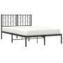Estructura de cama con cabecero metal negro 120x200 cm de , Camas y somieres - Ref: Foro24-374435, Precio: 96,17 €, Descuento: %