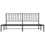 Estructura de cama con cabecero metal negro 183x213 cm de , Camas y somieres - Ref: Foro24-374442, Precio: 103,53 €, Descuent...