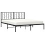 Estructura de cama con cabecero metal negro 160x200 cm de , Camas y somieres - Ref: Foro24-374440, Precio: 131,81 €, Descuent...