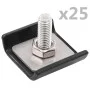 Trellis connector 25 sets anthracite gray by vidaXL, Accessories for gates and fences - Ref: Foro24-144498, Price: 37,34 €, D...