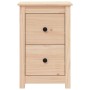 Mesitas de noche 2 uds madera maciza de pino 40x35x61,5 cm de vidaXL, Mesitas de noche - Ref: Foro24-820947, Precio: 92,67 €,...